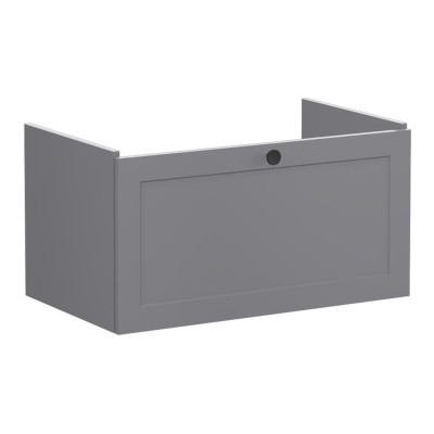 VitrA Root Classic 80cm 1 Drawer Washbasin Unit - Matt Grey
