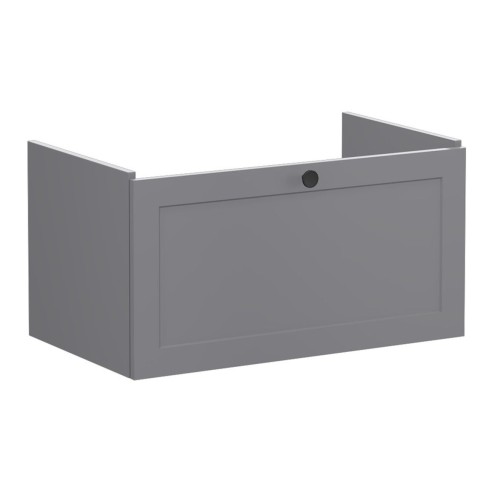 VitrA Root Classic 80cm 1 Drawer Washbasin Unit - Matt Grey