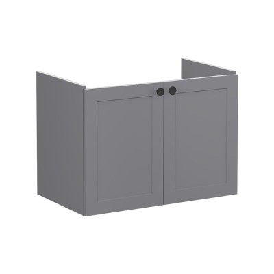 VitrA Root Classic 80cm 2 Door Wall Hung Washbasin Unit - Ma