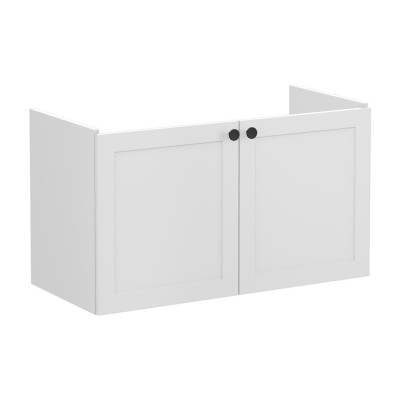 VitrA Root Classic 100cm 2 Door Washbasin Unit - Matt Light
