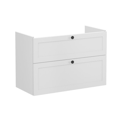 VitrA Root Classic 100cm 2 Drawer Washbasin Unit - Matt Ligh