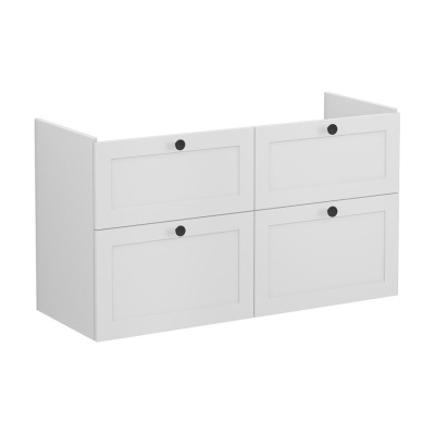 VitrA Root Classic 120cm 4 Drawer Washbasin Unit - Matt Ligh