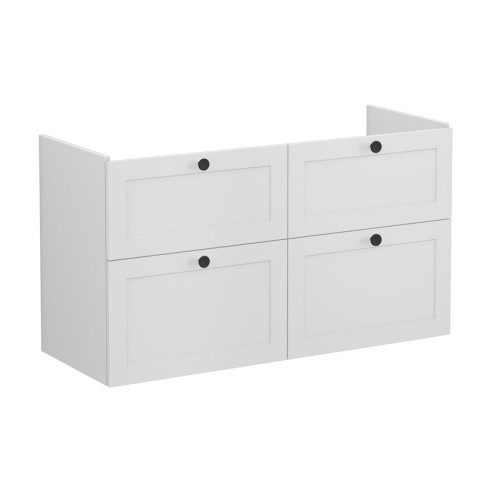 VitrA Root Classic 120cm 4 Drawer Washbasin Unit - Matt Ligh