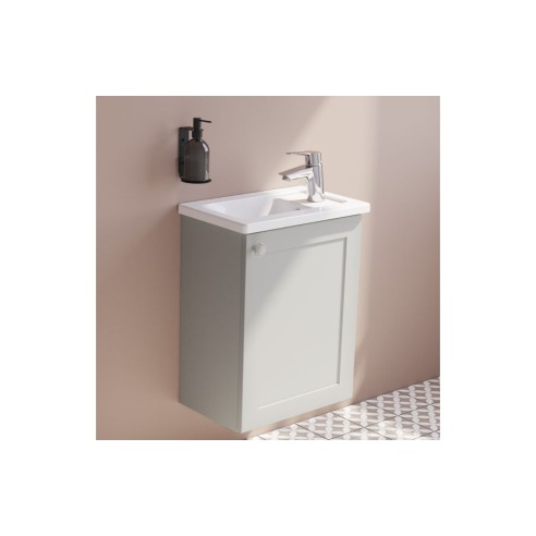 VitrA Root Classic 40cm 1 Door Wall Hung Slim Washbasin Unit