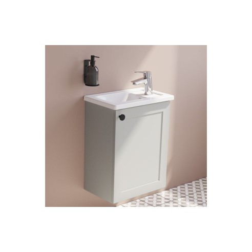 VitrA Root Classic 40cm 1 Door Wall Hung Slim Washbasin Unit