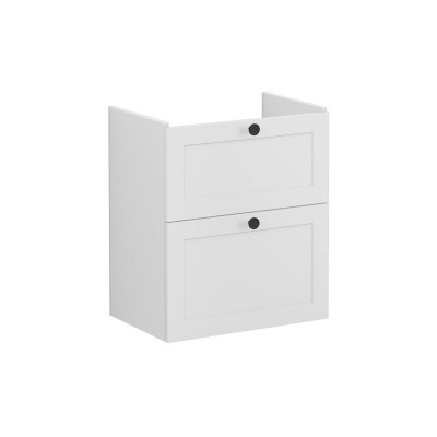 VitrA Root Classic 60cm 2 Drawer Slim Washbasin Unit - Matt