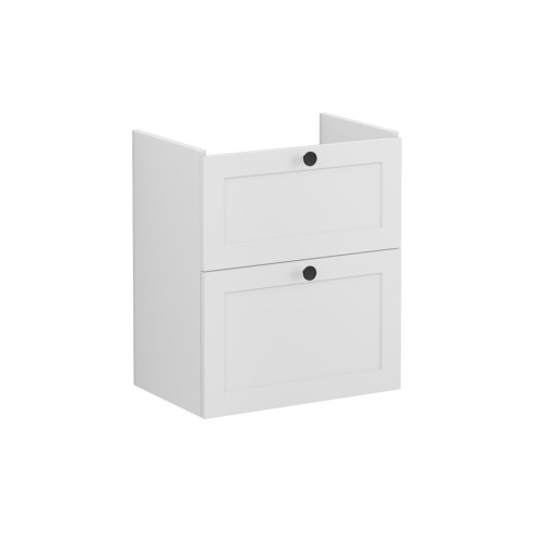 VitrA Root Classic 60cm 2 Drawer Slim Washbasin Unit - Matt