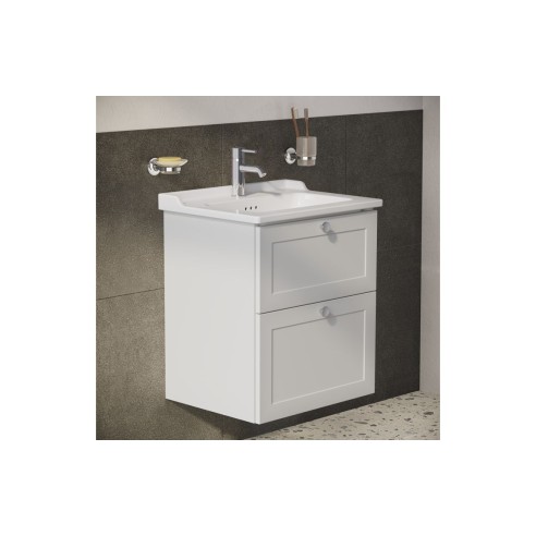 VitrA Root Classic 60cm 2 Drawer Washbasin Unit - Matt Light
