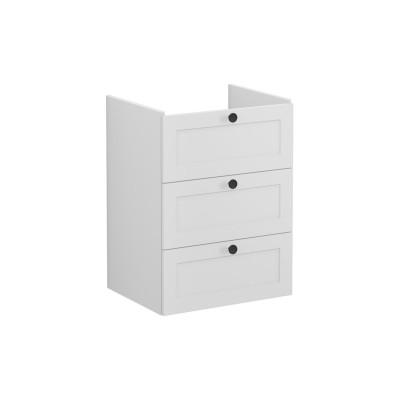VitrA Root Classic 60cm 3 Drawer Washbasin Unit - Matt Light