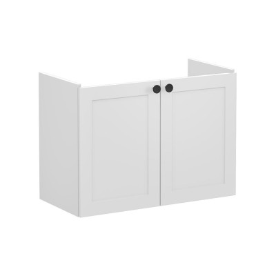 VitrA Root Classic 80cm 2 Door Wall Hung Slim Washbasin Unit