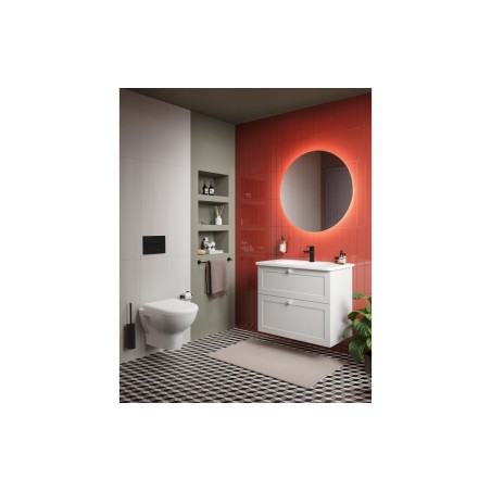 VitrA Root Classic 80cm 2 Drawer Slim Washbasin Unit - Matt