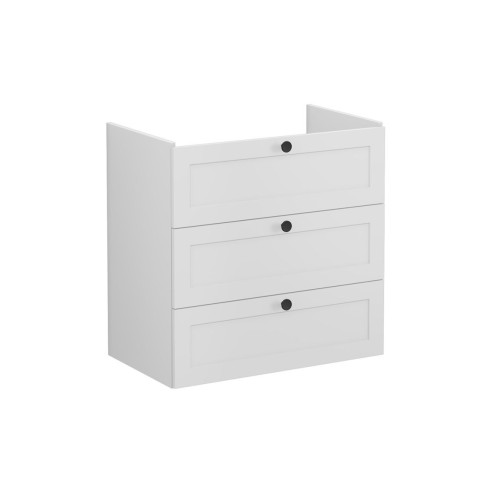 VitrA Root Classic 80cm 3 Drawer Washbasin Unit - Matt Light