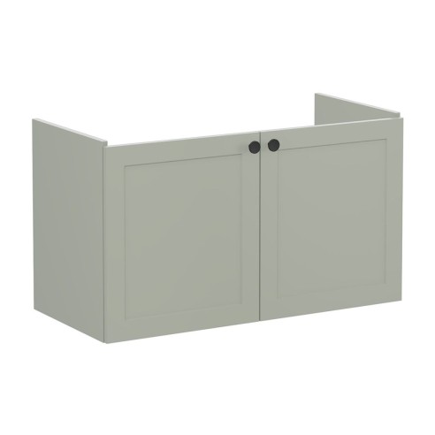 VitrA Root Classic 100cm 2 Door Washbasin Unit - Matt Retro