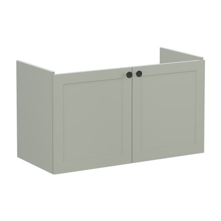 VitrA Root Classic 100cm 2 Door Washbasin Unit - Matt Retro