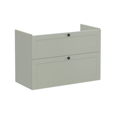 VitrA Root Classic 100cm 2 Drawer Washbasin Unit - Matt Retr
