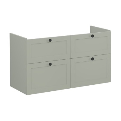 VitrA Root Classic 120cm 4 Drawer Washbasin Unit - Matt Retr