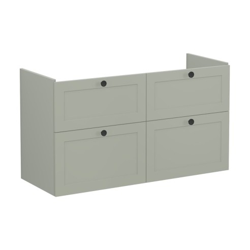 VitrA Root Classic 120cm 4 Drawer Washbasin Unit - Matt Retr