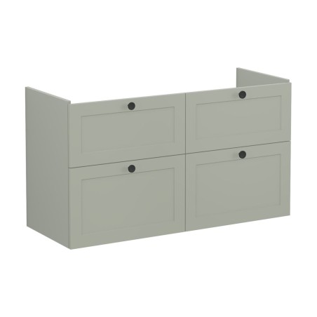 VitrA Root Classic 120cm 4 Drawer Washbasin Unit - Matt Retr