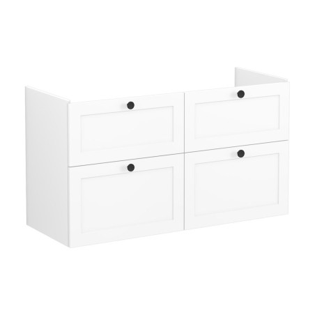 VitrA Root Classic 120cm 4 Drawer Washbasin Unit - Matt Whit
