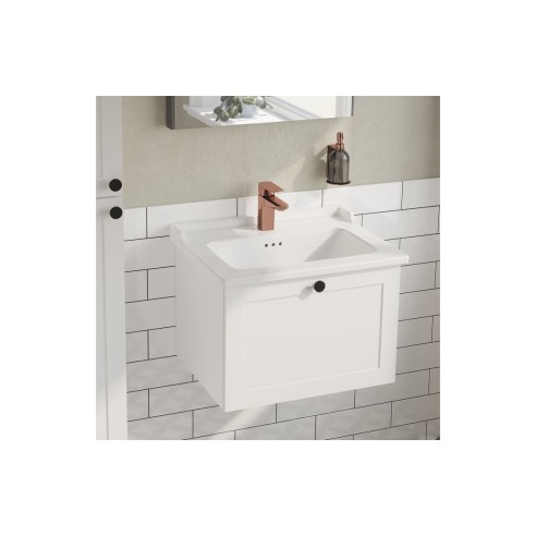 VitrA Root Classic 60cm 1 Drawer Washbasin Unit - Matt White