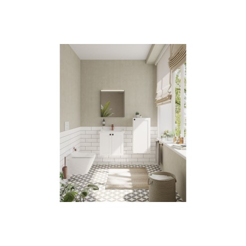 VitrA Root Classic 60cm 2 Door Wall Hung Washbasin Unit - Ma