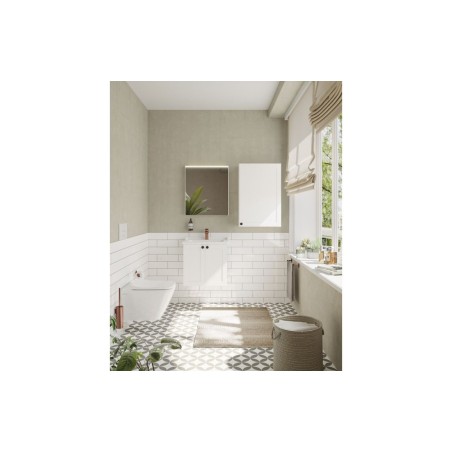 VitrA Root Classic 60cm 2 Door Wall Hung Washbasin Unit - Ma