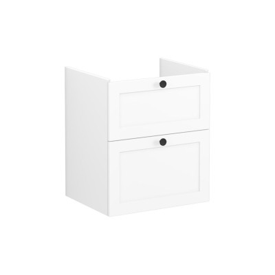 VitrA Root Classic 60cm 2 Drawer Washbasin Unit - Matt White