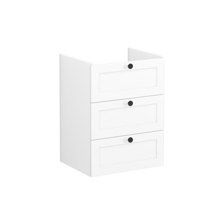 VitrA Root Classic 60cm 3 Drawer Washbasin Unit - Matt White