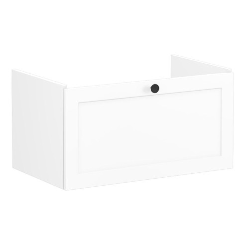 VitrA Root Classic 80cm 1 Drawer Washbasin Unit - Matt White