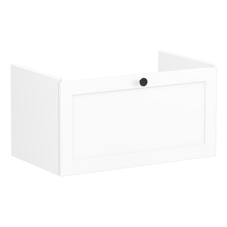 VitrA Root Classic 80cm 1 Drawer Washbasin Unit - Matt White
