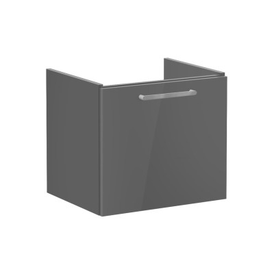 VitrA Root Flat 60cm 1 Drawer Washbasin Unit - Anthracite Hi
