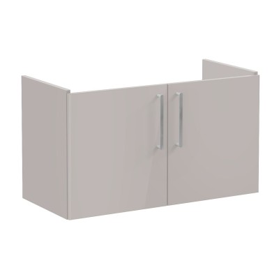 VitrA Root Flat 100cm 2 Door Washbasin Unit - Bright Sahara
