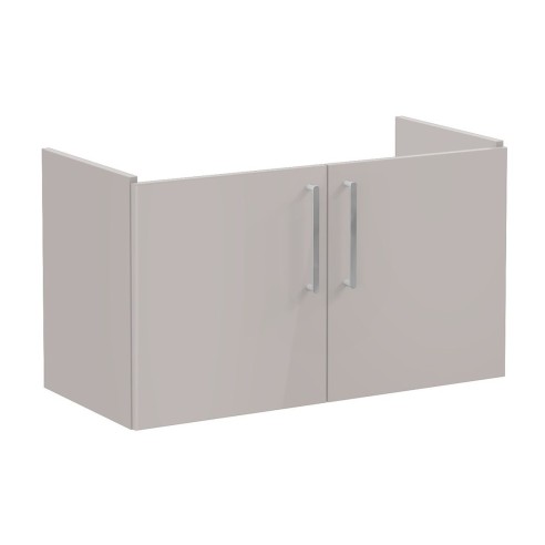VitrA Root Flat 100cm 2 Door Washbasin Unit - Bright Sahara
