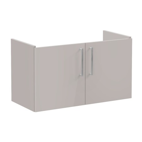 VitrA Root Flat 100cm 2 Door Washbasin Unit - Bright Sahara