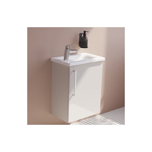VitrA Root Flat 40cm 1 Door Wall Hung Slim Washbasin Unit (R