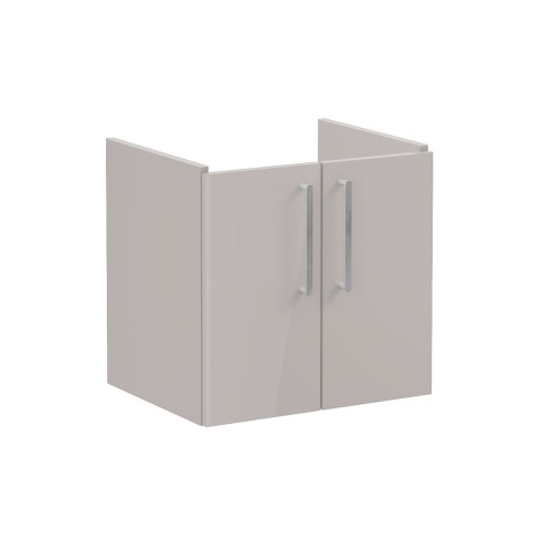 VitrA Root Flat 60cm 2 Door Wall Hung Washbasin Unit - Brigh
