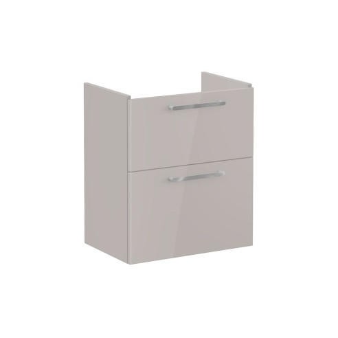 VitrA Root Flat 60cm 2 Drawer Slim Washbasin Unit - Bright S