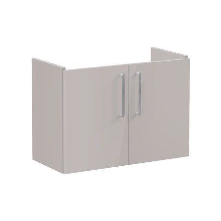 VitrA Root Flat 80cm 2 Door Wall Hung Slim Washbasin Unit -