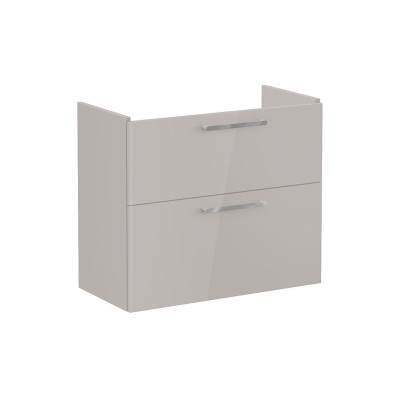 VitrA Root Flat 80cm 2 Drawer Slim Washbasin Unit - Bright S