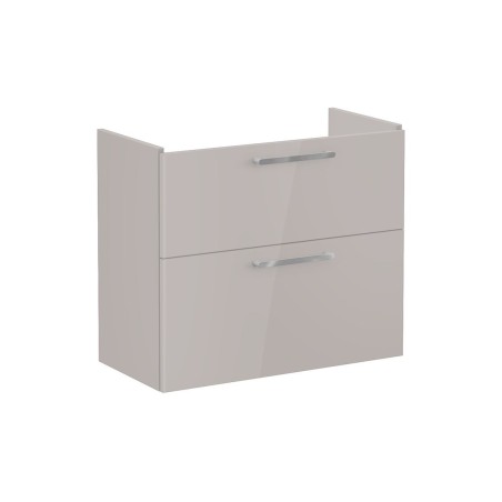 VitrA Root Flat 80cm 2 Drawer Slim Washbasin Unit - Bright S