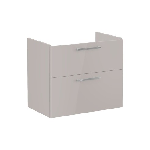 VitrA Root Flat 80cm 2 Drawer Washbasin Unit - Bright Sahara