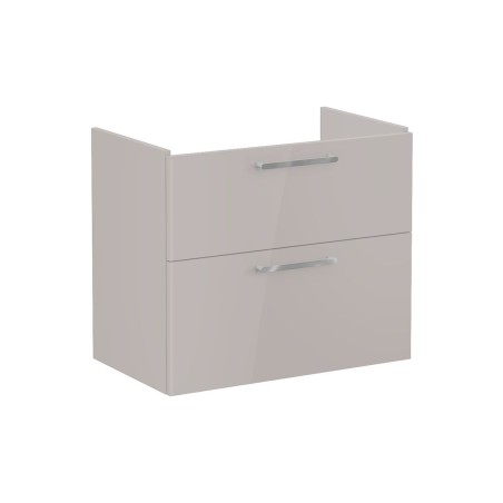 VitrA Root Flat 80cm 2 Drawer Washbasin Unit - Bright Sahara