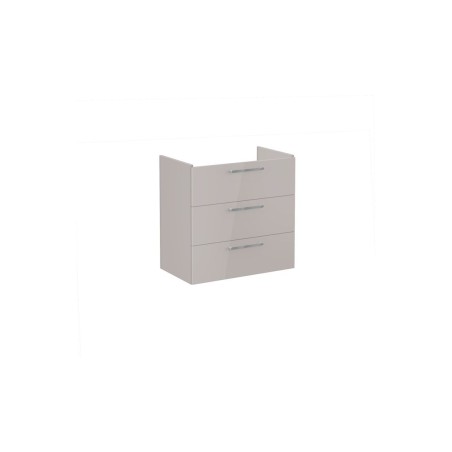 VitrA Root Flat 80cm 3 Drawer Washbasin Unit - Bright Sahara