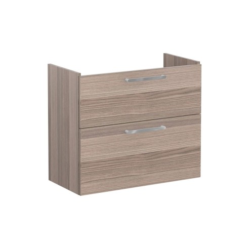 VitrA Root Flat 80cm 2 Drawer Slim Washbasin Unit - Cordoba