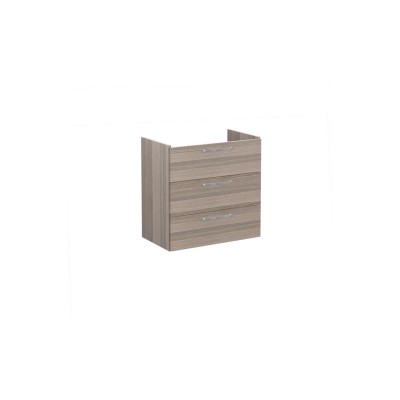 VitrA Root Flat 80cm 3 Drawer Washbasin Unit - Cordoba | Van