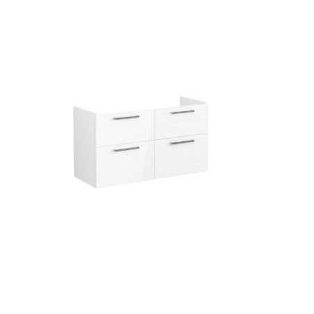 VitrA Root Flat 120cm 4 Drawer Washbasin Unit - High Gloss W