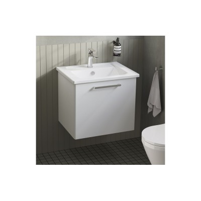 VitrA Root Flat 60cm 1 Drawer Washbasin Unit - High Gloss Wh 2