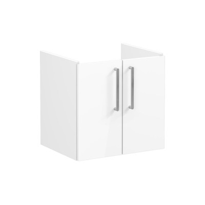 VitrA Root Flat 60cm 2 Door Wall Hung Washbasin Unit - High