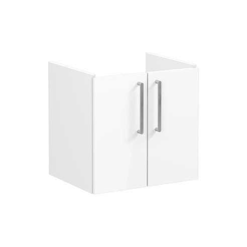 VitrA Root Flat 60cm 2 Door Wall Hung Washbasin Unit - High