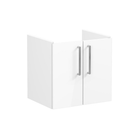 VitrA Root Flat 60cm 2 Door Wall Hung Washbasin Unit - High